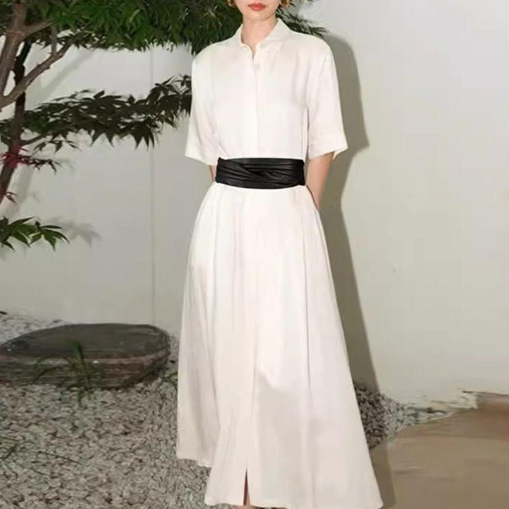 Elegant Wide Waist Belt Elastic Dress Decoration Belts Vintage Women Waistband  Girls