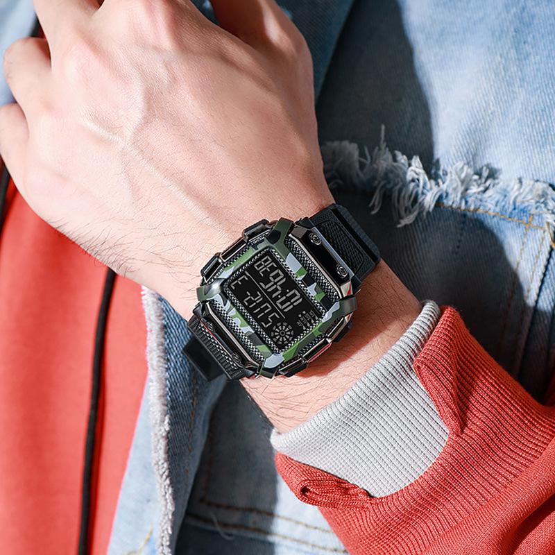 

Новый уличный тренд спортивный стиль мода - продажа крутых электронных минималистичных часов для подростков и мужчин