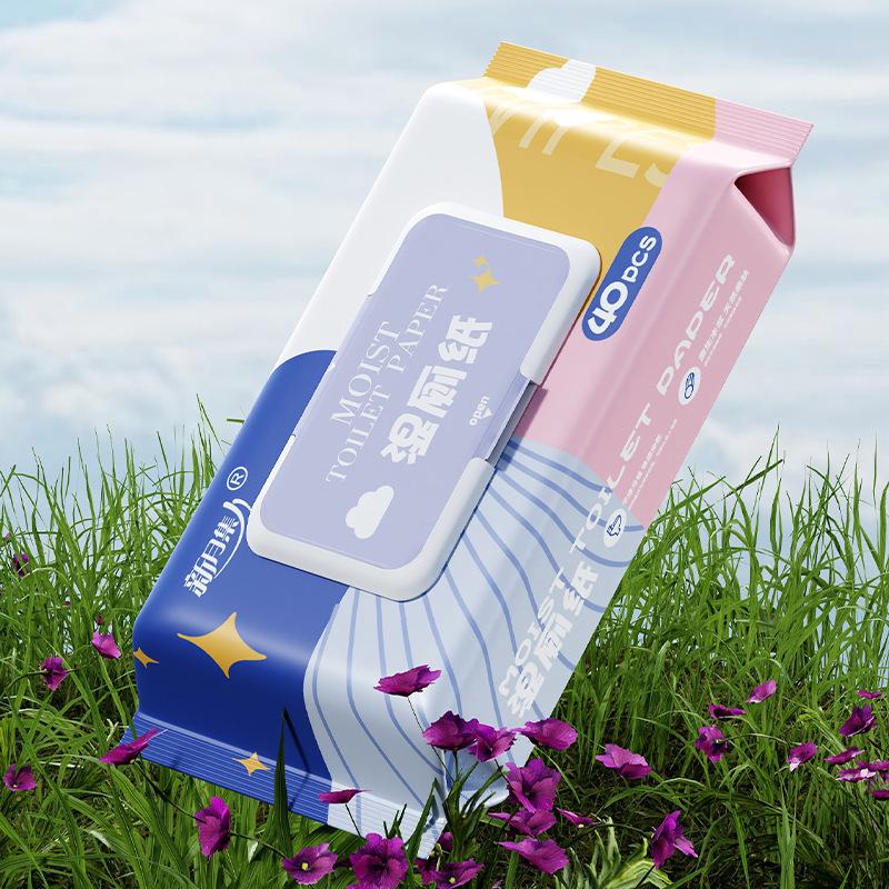 Flushable Degradable Extra Thick Wet Toilet Wipes for Private Parts