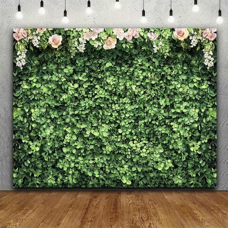 

2D Eucalyptus Flower Backdrop - Greenery Photography Background Banner 47.2x31.5inch/120*80cm