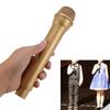 Simulated Microphone ABS Lightweight Rlistic Handheld Mic Prop for Speech Practice Cosplay Photography