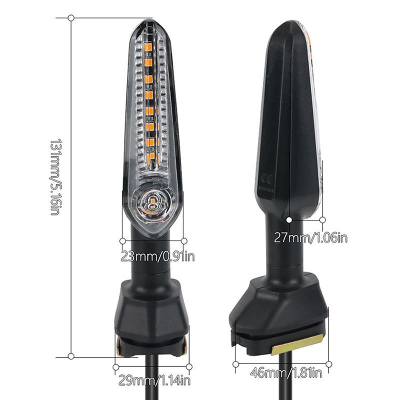 Authentic Motorcycle LED Turn Signal Flowing Flash Light Turn Signal Light For Kawasaki Ninja 400 Z400 2018-2024