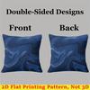 Deep sea ripples square Jacquard Pillow Cover for Sofa Office Waist Cushion Cover Home Decorative Pillowcase