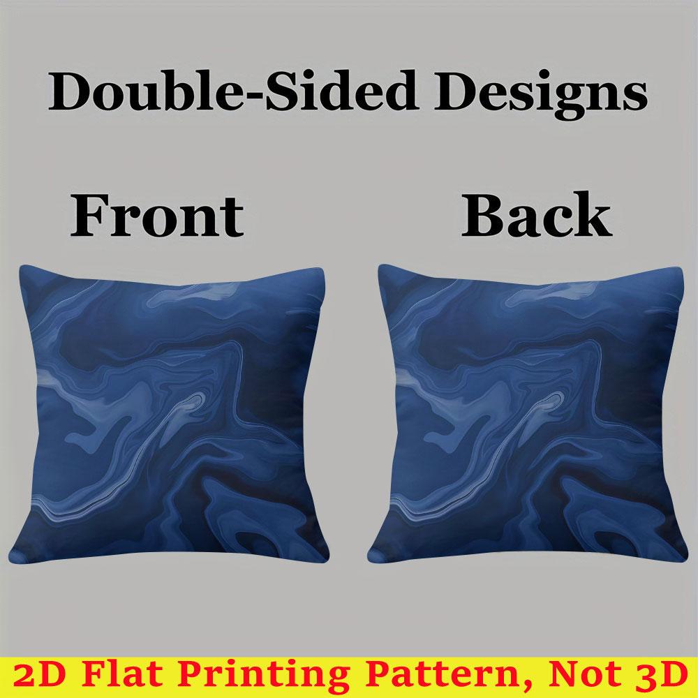 Deep sea ripples square Jacquard Pillow Cover for Sofa Office Waist Cushion Cover Home Decorative Pillowcase