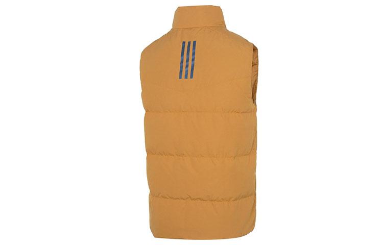 Men's Adidas Down Vests Men's Brown Stand Collar Moderate Other