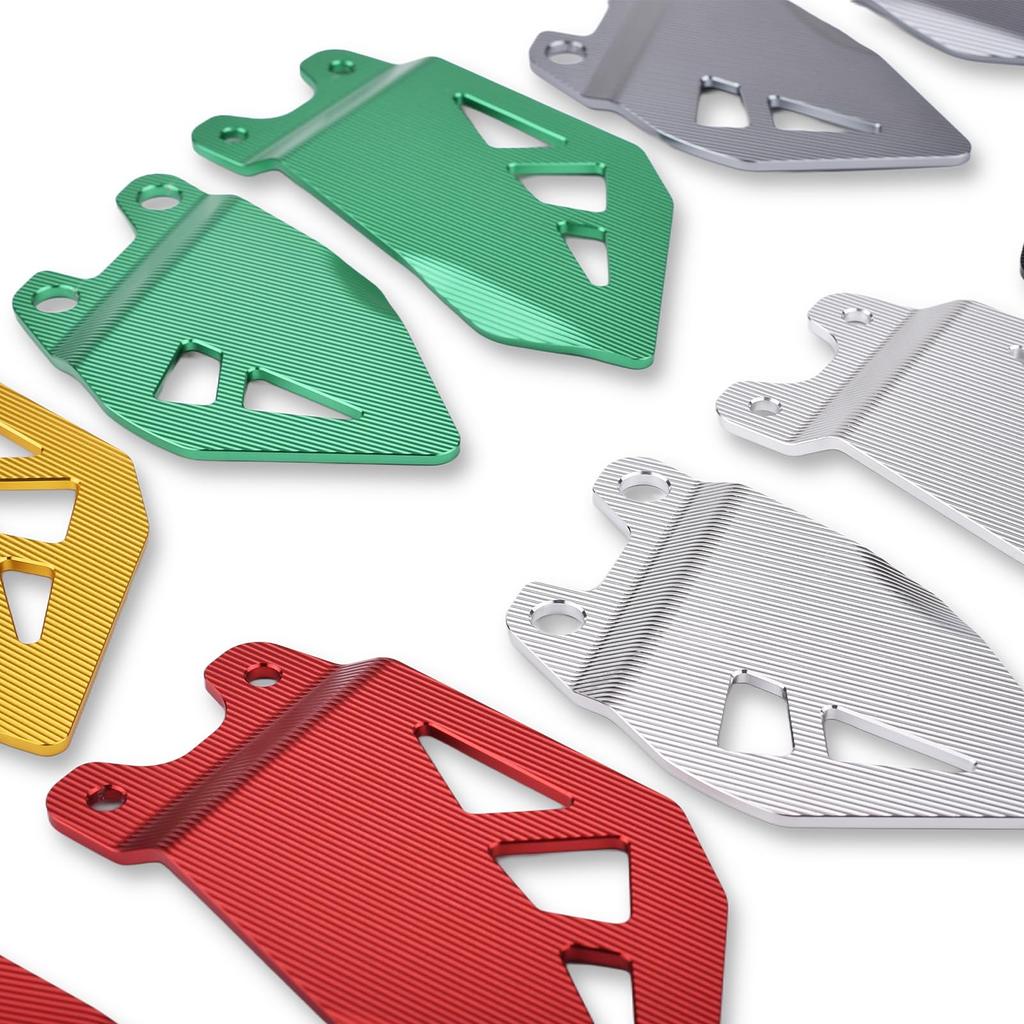 LEDISHUN Footpeg Heel Plate Guard Protector for Kawasaki Ninja ZX-10R 2011-2024 (Green)