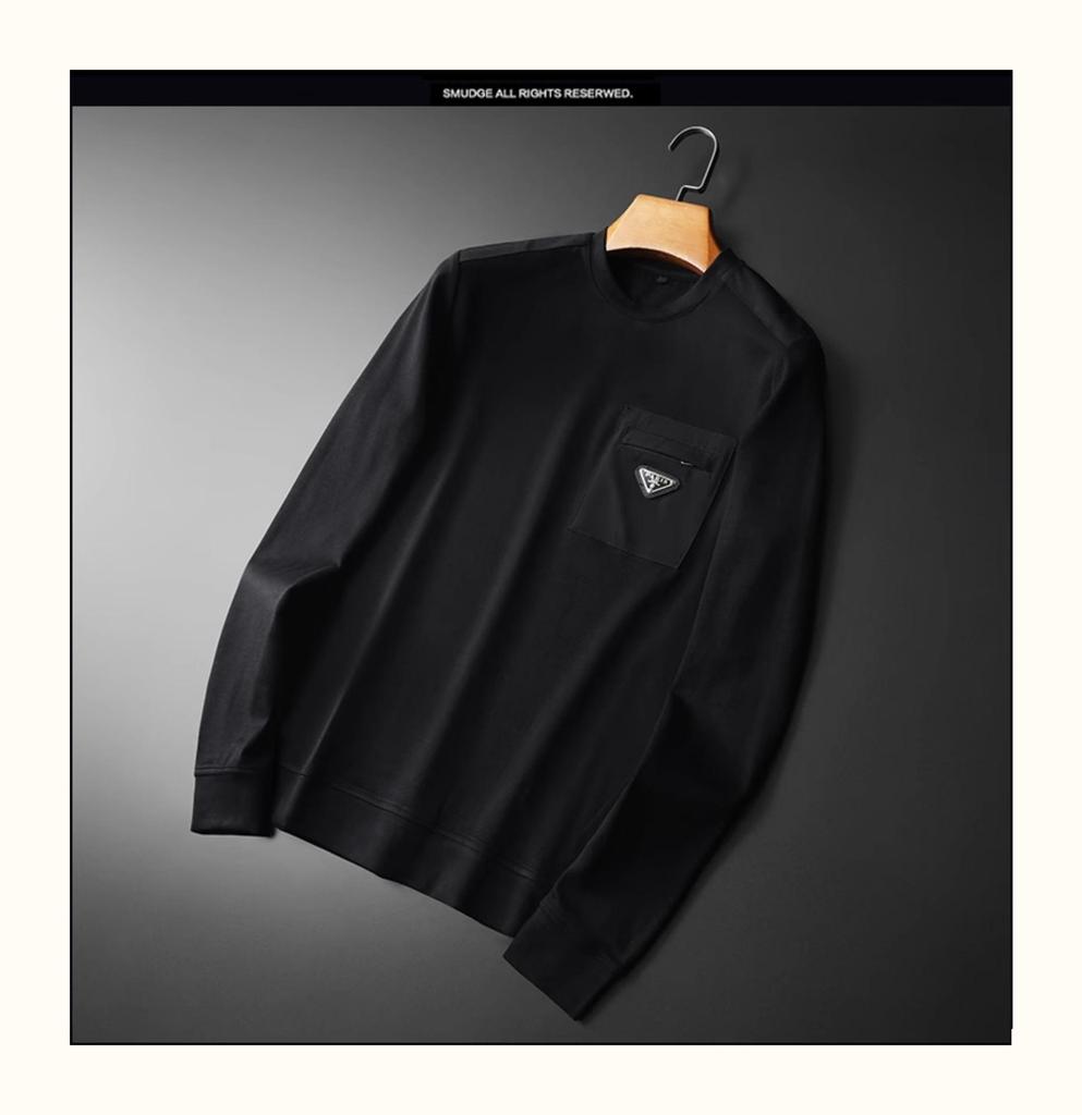 Europäischer High-End Light Luxury Herren Slim Fit Pullover Hoodie - Frühling/Herbst Trendiger Einfacher Basisschicht