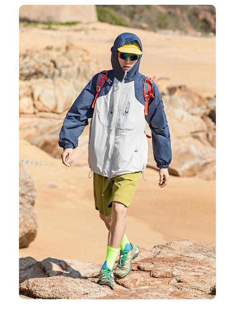 Men's UPF100+ Ice Silk Sun Protection Jacket - Cooling & Anti-UV Summer Wear.