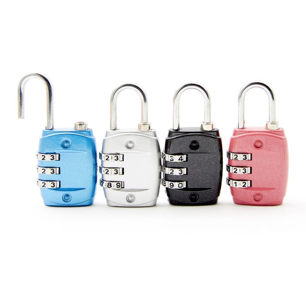 Hardware Accessories Window Door Baggage Combination Padlock 3-digit Number Password Lock Padlock