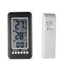 Wireless Indoor/Outdoor Thermometer - AIMOONSA - 2 In 1 - LCD Display - 100 M Transmission - Clock & Min/max Memory
