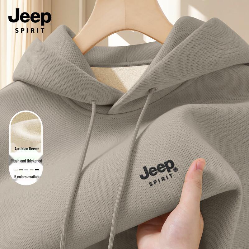 JEEP SPIRIT Men's Hooded Fleece Sweatshirt