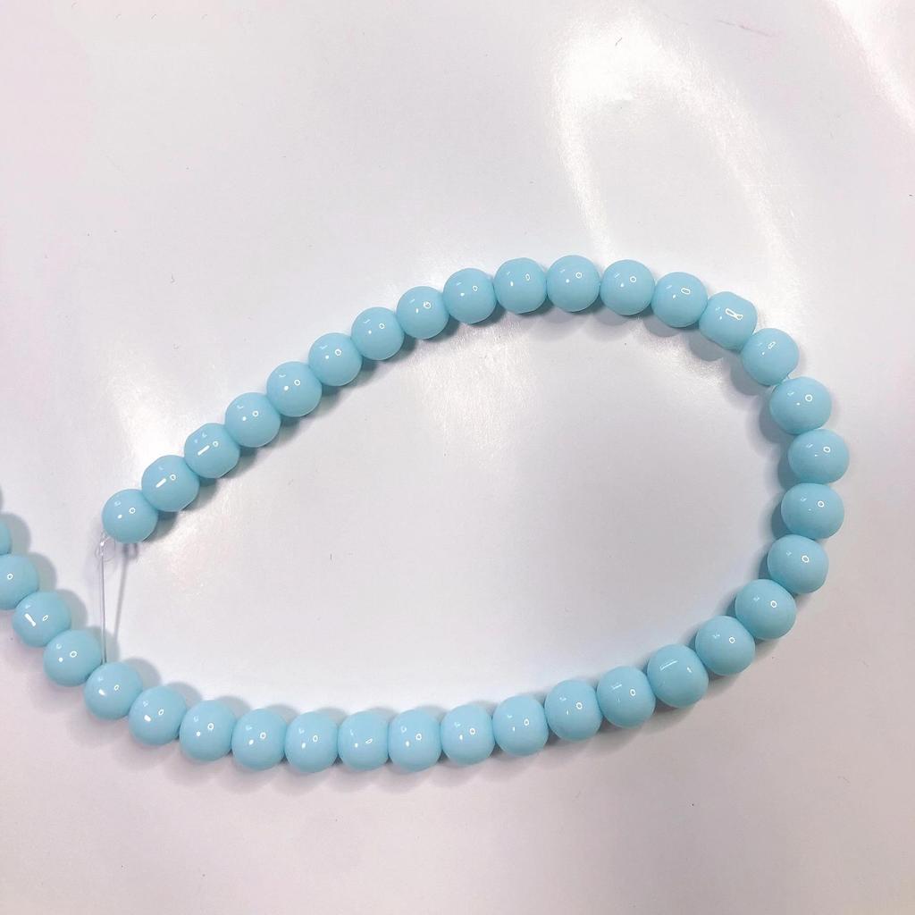 8mm Glossy Porcelain Crystal Beads for Handmade DIY Earrings & Bracelets