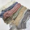 Atmungsaktiver Seidenschal im koreanischen Stil - Gestreifte Patchwork & Ethnische Gaze-Schal für Frühling & Herbst