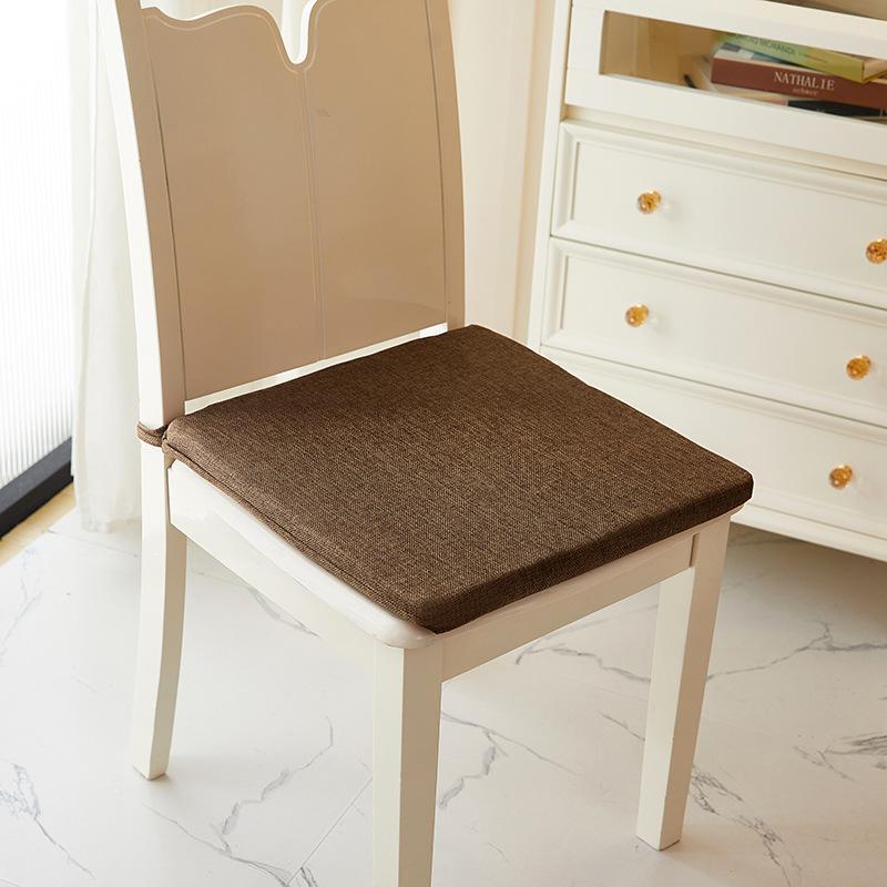 Pogrubiona Domowa Bawełniana i Lniana Tkanina Poduszka na Krzesło Gąbkowa Poduszka na Krzesło Antypoślizgowa Poduszka na Krzesło do Jadalni