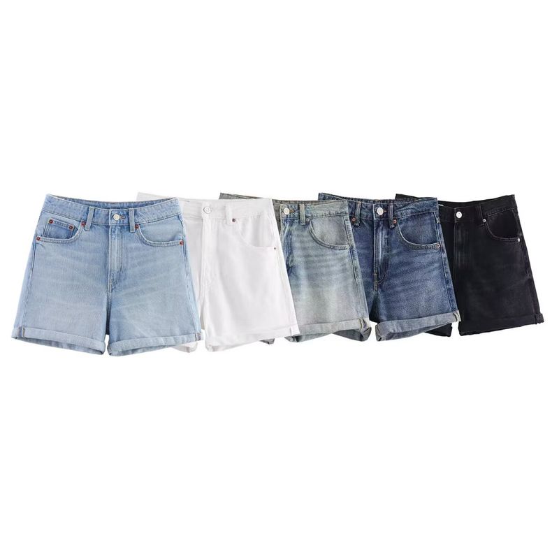 Araltay New Arrival Women's Clothing Fashion Style Fashion All-Match Simple High Waist Casual Denim Shorts 8727207