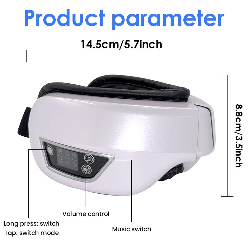 6D Smart Vibration Eye Massager Eye Care Instrument Bluetooth Music Sleep Mask Eye Relax Fatigue Health Care