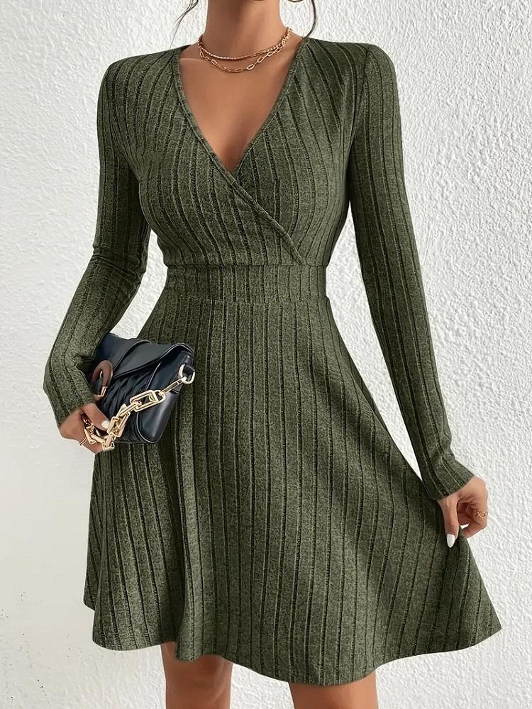 Long Sleeve Plus Size Sexy New In Dresses for Women Casual Loose Midi Spring Autumn Dress