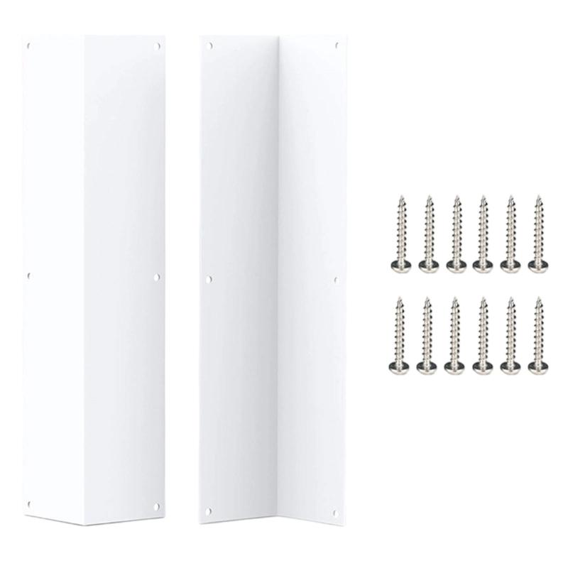 2Pcs Siding Corner Guards Protector with 89° Angles Rustproof Metal Corner Guard for Outdoor Wall Vinyls Siding Guards