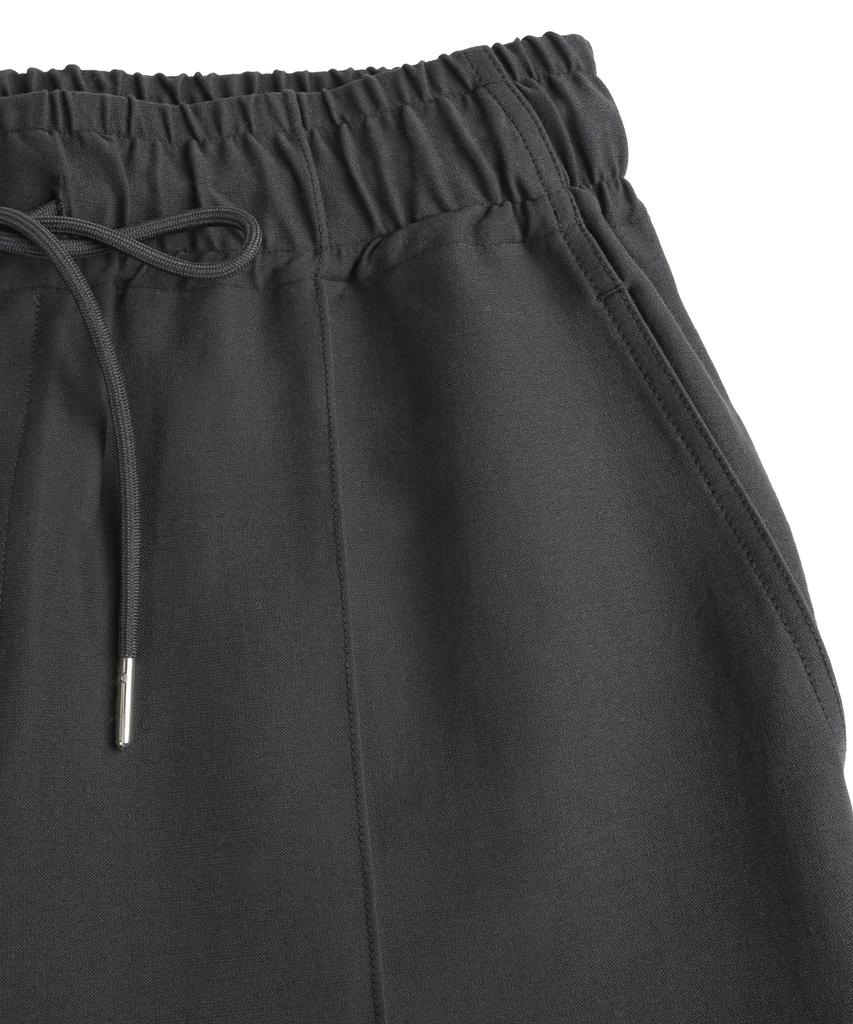 Nodeuyuumeon R/N Spandex Relaxed Elastic Waist Slacks [Charcoal]