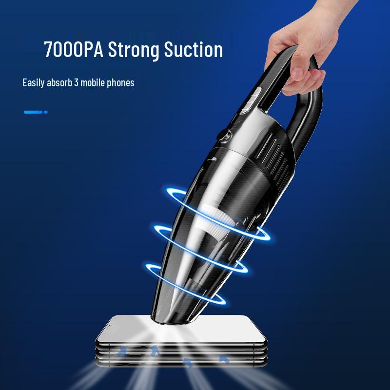 Portable Handheld Car Vacuum Cleaner - Wireless, High Power, Strong Suction