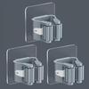 Clips Soporte para Fregona y Escoba Montado en la Pared - Organizador de Almacenamiento de Plástico Ajustable para ,Baño y Herramientas de Jardín - Accesorios de Limpieza que Ahorran Espacio