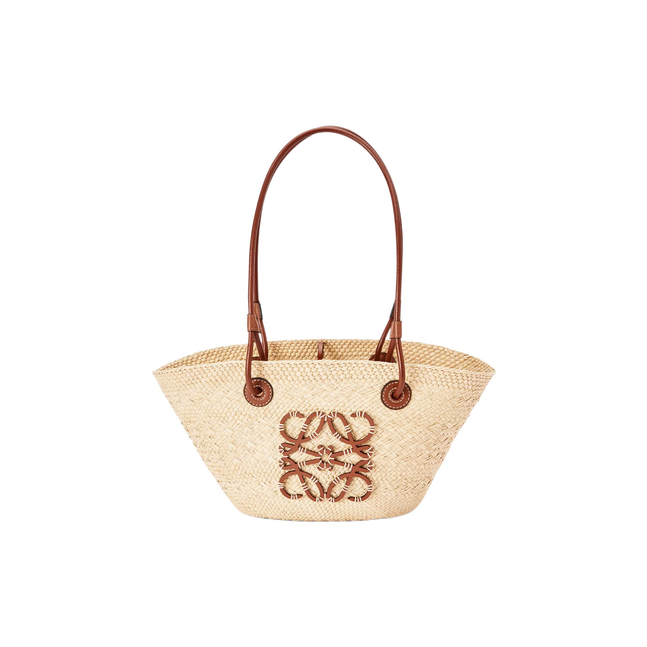 

Loewe Anagram Basket Handwoven Anagram Embossed Patch Leather Tote Shopping Bag Women Tote Brown Natural A223P65X01-2435 Shopping Bag Set(Basic Set+Shopping Bag)