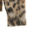 SAINT LAURENT Italian mohair blend Leopard Pattern Long sleeve sweater Women Used