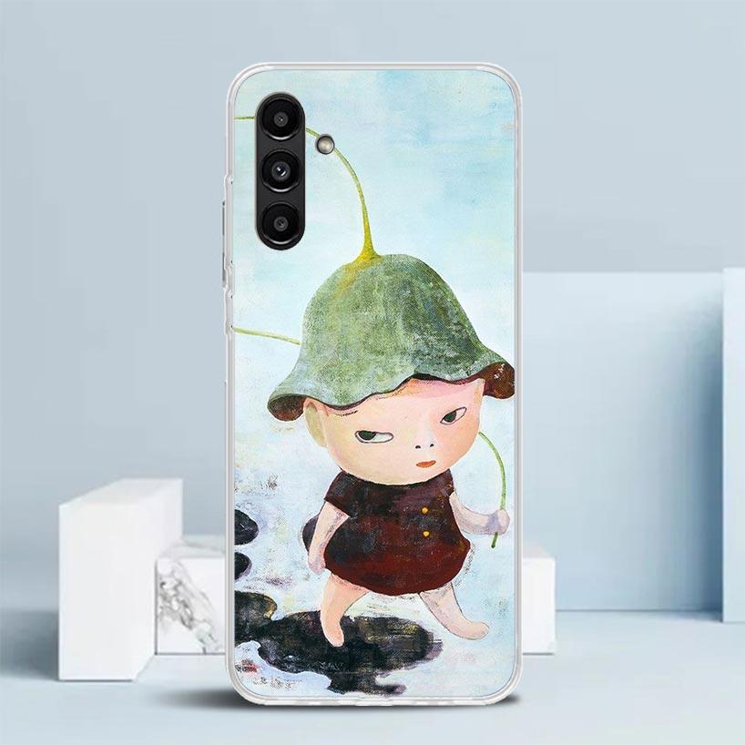 Y-Yoshitomo Nara Cover for Samsung Galaxy A17 A37 A57 A16 A26 A36 A56 A15 A14 A55 Phone Case A13 A53 A25 A35 A24 A34 A23 A33 Gal