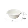 NARUMI Cup and Saucer, White, for Soup, Microwave-Safe, Made in Japan, 9000-32681