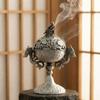 Handmade Zinc Zinc Alloy Incense Burner Hollow Out Sandalwood Incense Burner  Office Decoration