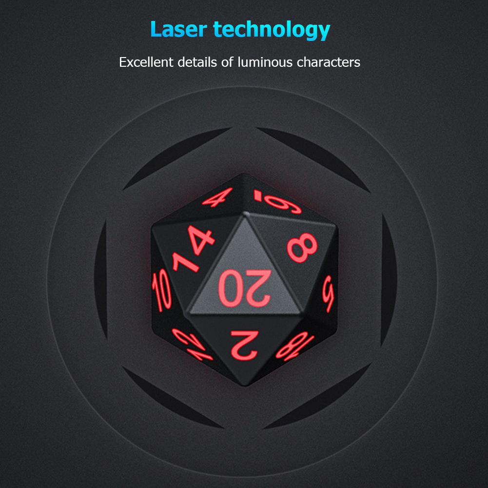 RPG Polyhedral Dice Set Luminous Electronic Dice Set Multiple Sides Adults Entertainment  for Board Game Party
