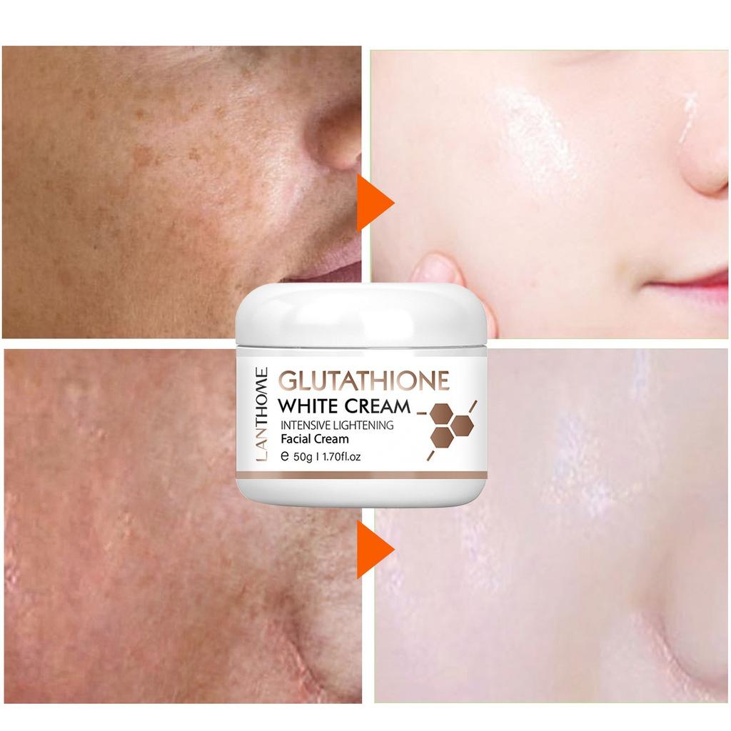 LANTHOME Glutathione Cream + Serum Duo Set Brightening & Hydrating Facial Skincare Gift