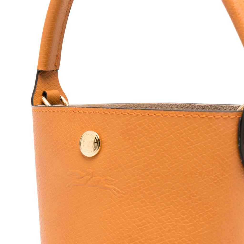 Longchamp Épure Embossed Logo Detachable Shoulder Strap Bucket Bag Women Handbags Light-Yellow 10213HYZ222