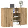 VidaXL Reception Desk Artisan Oak 155x50x103.5cm Engineered Wood, Reception Counter, Salon Reception, Counter 3324204