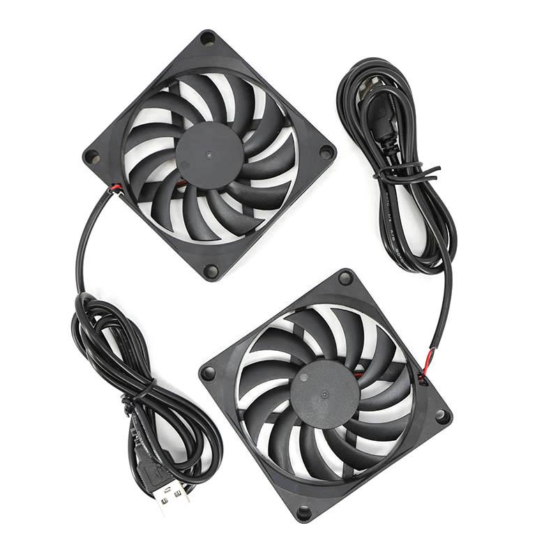 80x80x10mm 80mm 8cm DC 5V USB Power Cooling Case Fan For Receiver DVR Xbox Router