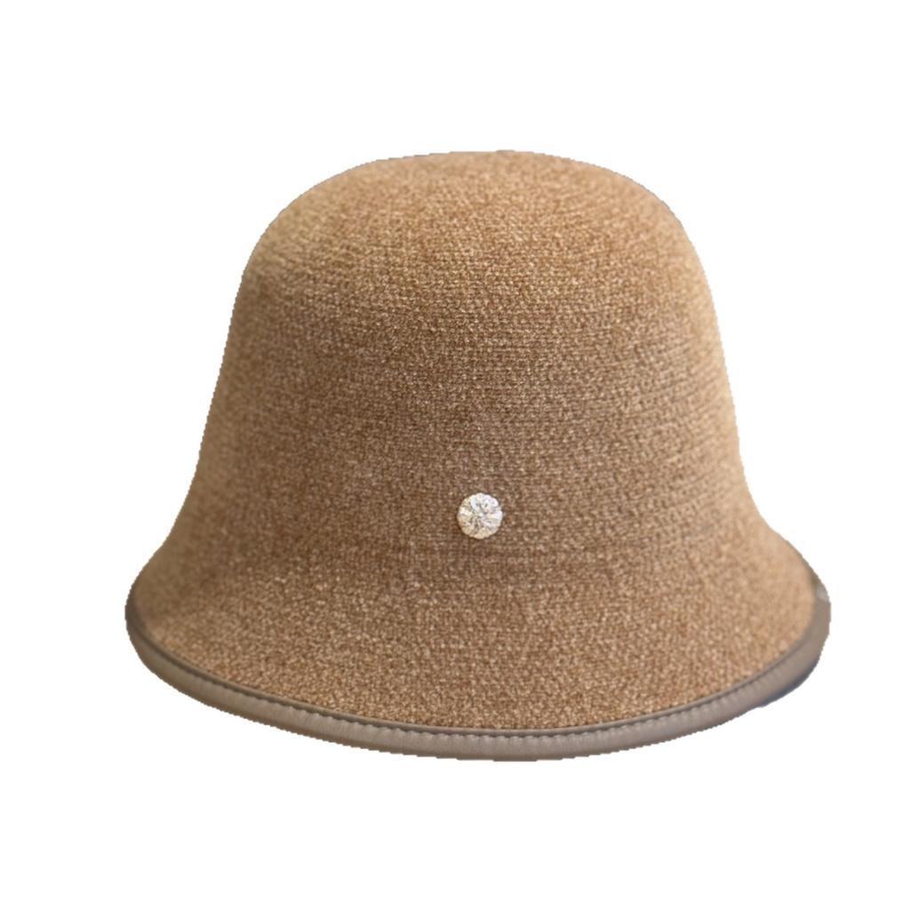 Autumn and Winter Korean Style Face-showing Small Fashionable Warm and Cold Proof Woolen Hat with Large Head Circumference