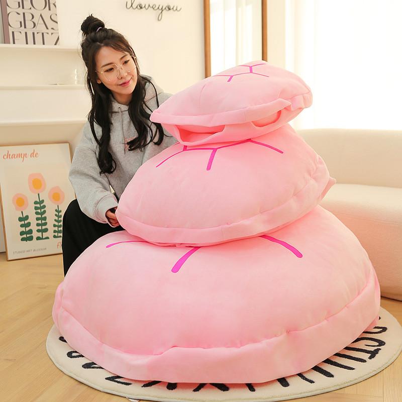 Shell Wearable Turtle Plush Toy Cartoon Stuffed Doll Sofa Cushion Kids Gift