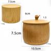 Bamboo Storage Jar Matcha Powder Jar Natural Bamboo Powder Container  For Coffee Powder