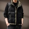 Men's Winter White Duck Down Vest - High-End, Lightweight, Stand-Up Collar, Warm and Thickened Sleeveless Outerwear