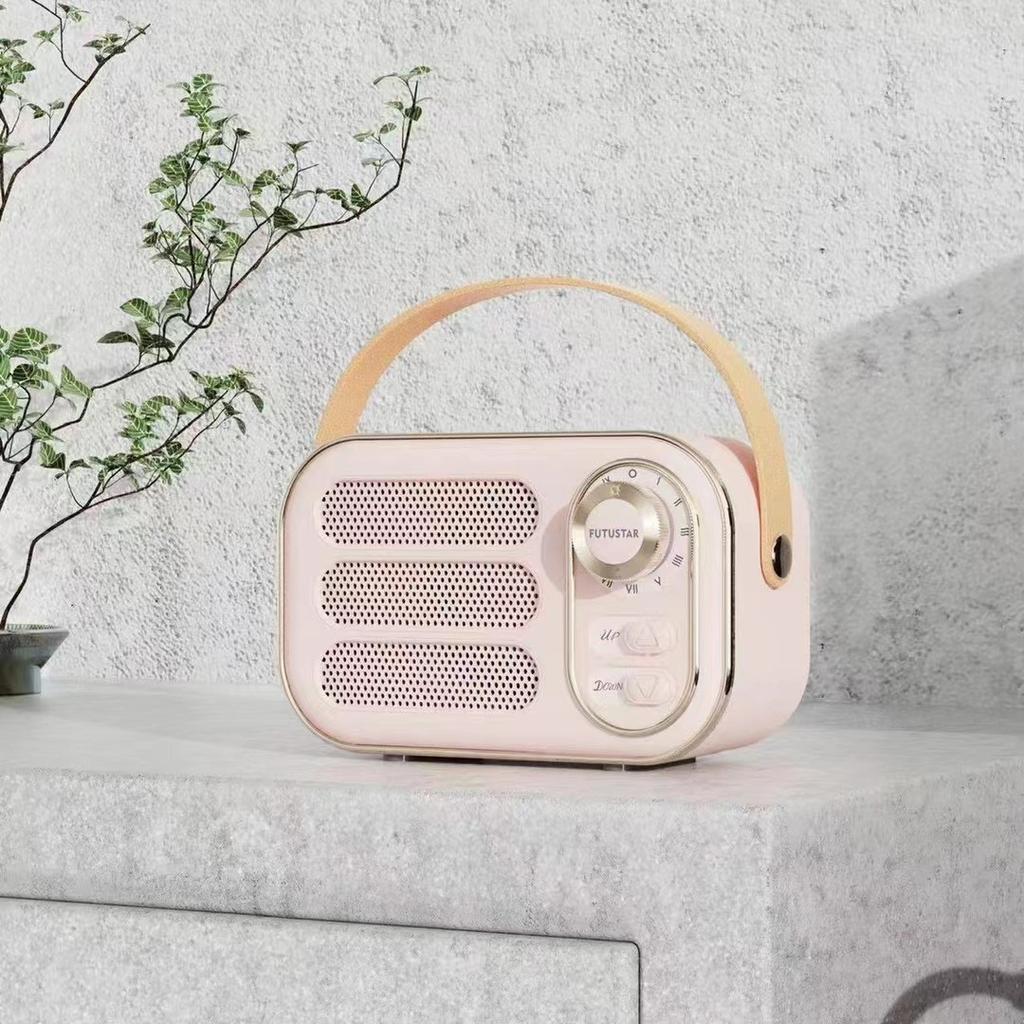 Retro Bluetooth Speaker Creative USB Mini Outdoor U Disk TF Card with FM Gift Portable Small Speaker