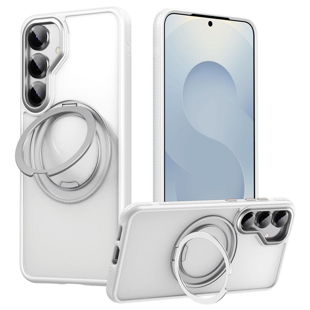

For Samsung Galaxy S25+ Magnetic Case Kickstand TPU PC Phone Back Cover B