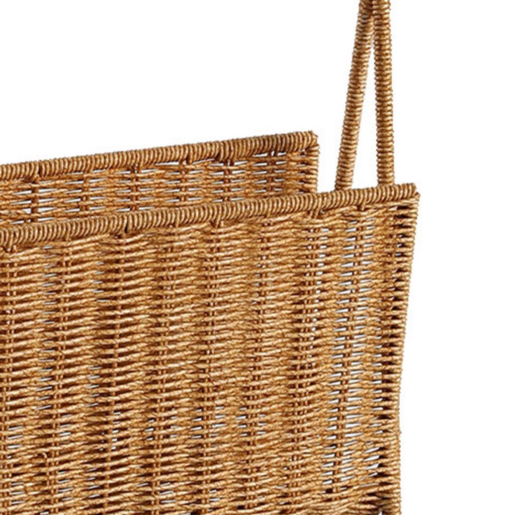 Magazine Rack Display Stand,Standing Shelf Practical Books Woven Storage Basket,Newspapers Holder