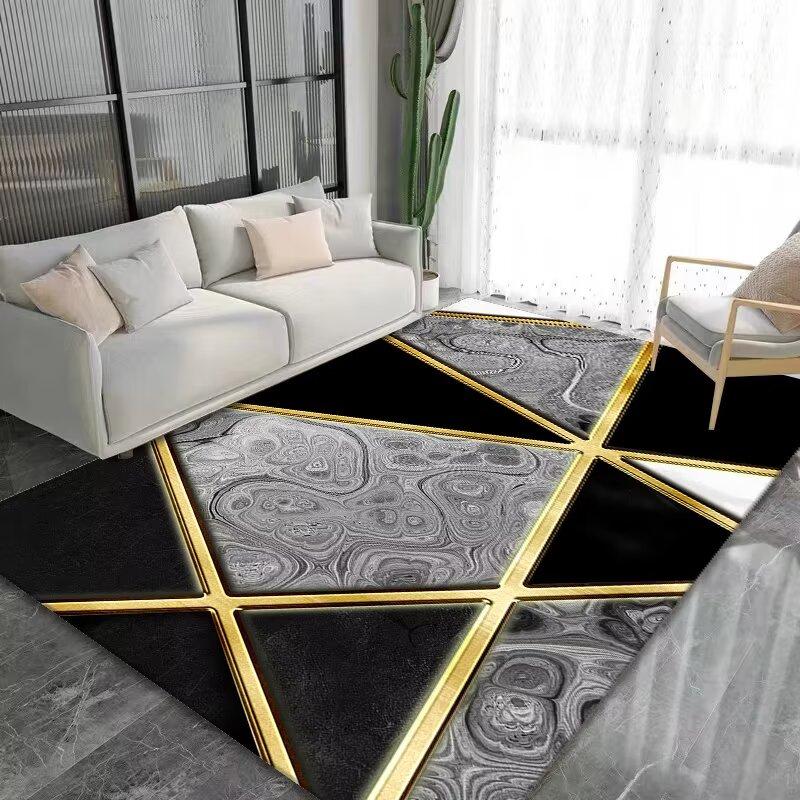 Modern Geometric Marble Carpet for Living Room Large Area Decoration Home Rugs for Bedroom Soft Non-slip 200x300 Lounge Sofa Mat
