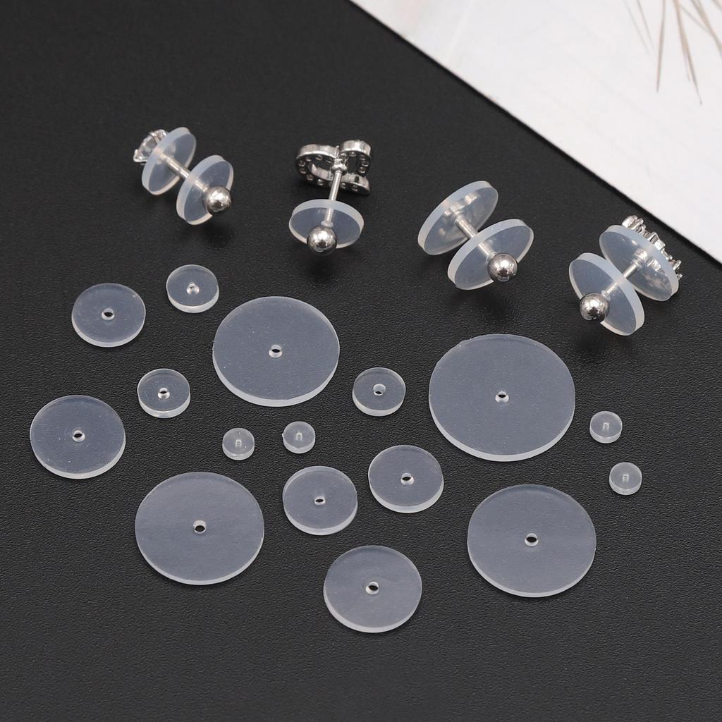6-50Pcs Silicone Transparent Environmentally Friendly Ear Pads Ear Accessories