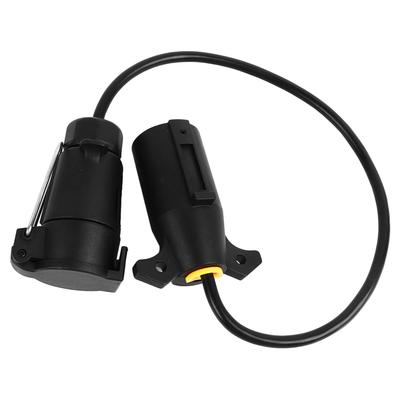 Anhängersteckeradapter, 7-polig, sicher, zuverlässig, langlebig, Doppelkopf, US-zu-EU-Anhängerstecker für Autosteckdosen