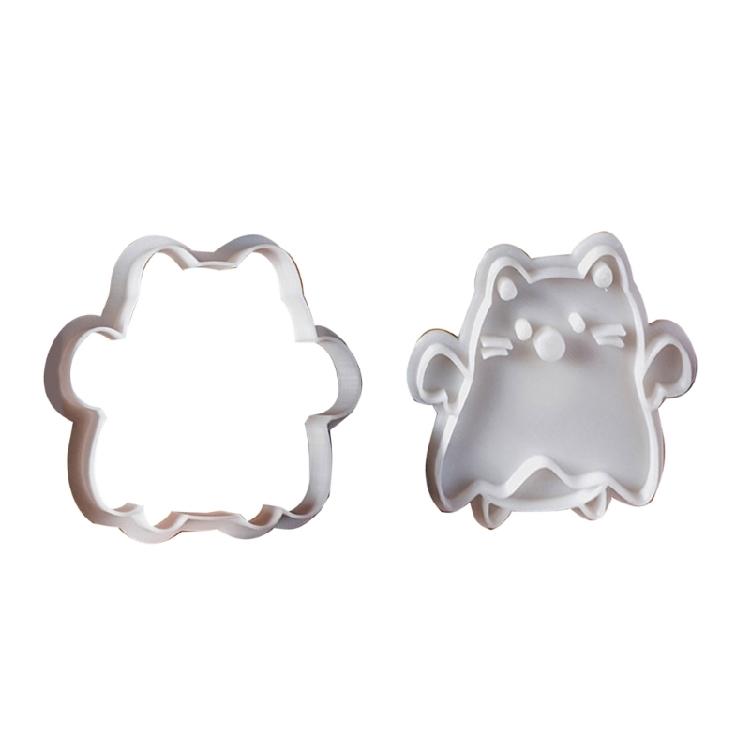 8PCS Cookie Molds Halloween Biscuit Moulds Biscuit Molding Cats Shape Kitchen Baking Supplies Dough Moulds for Cookie