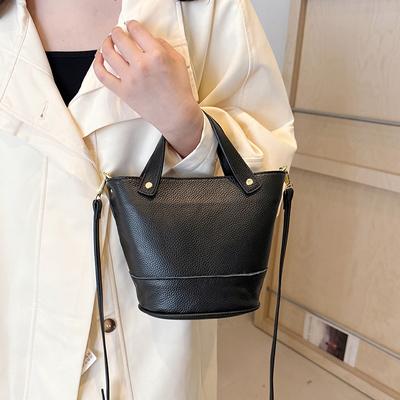 Simple Small Women's Crossbody Bags  Leather  Monochromatic Shoulder Bags  Luxury Designer Bag  Lady Fashion  New  Vintage