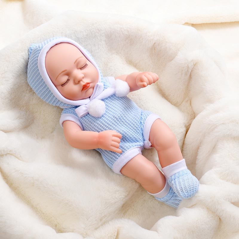 30cm Silicone Reborn Baby Doll - Soft Sleep Companion & Child Role-Playing Toy