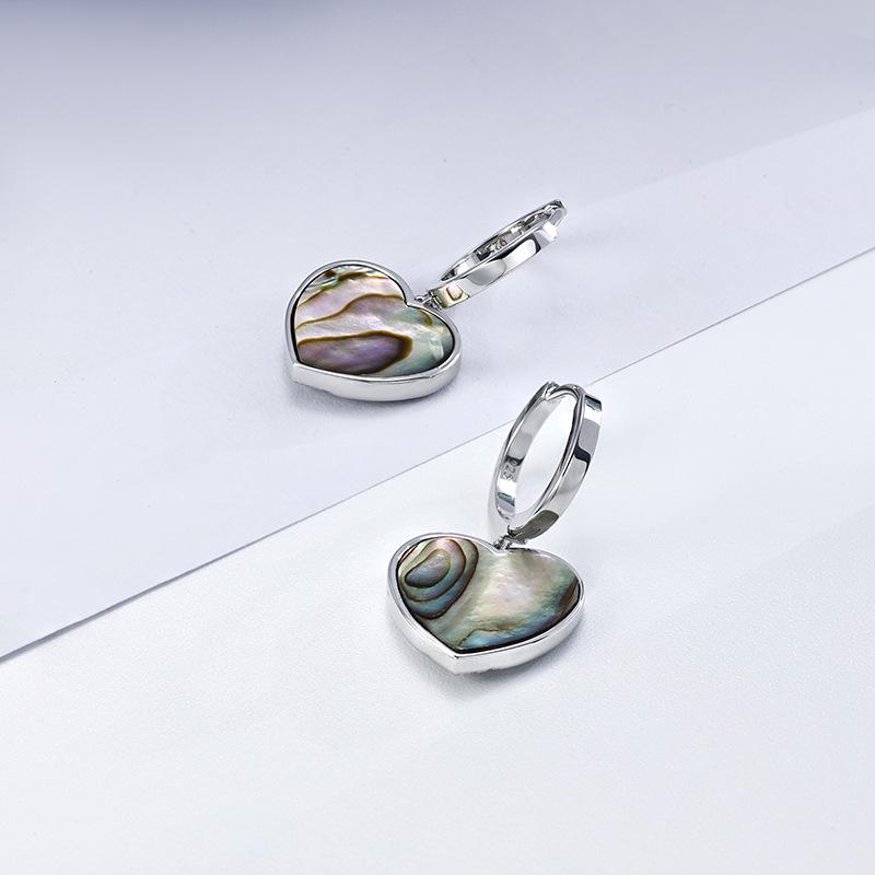 New Chinese sterling silver rose silver love ear + French premium earrings