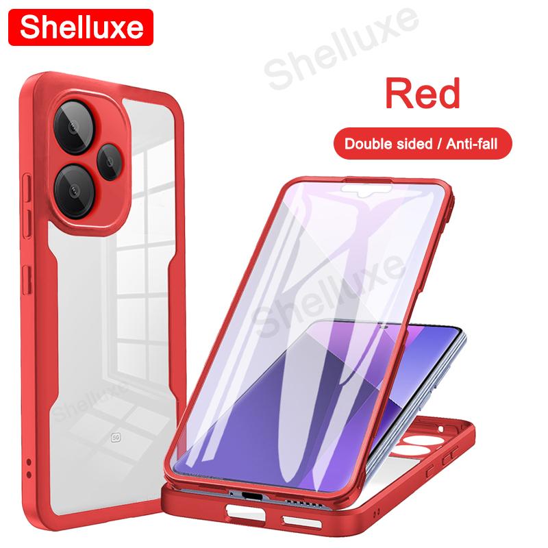 PocoM6 360 Full Body Front+Back Clear Case Shelluxe For Xiaomi POCO M6 M6Pro Pocophone M6 Pro Silicone Double Sided Phone Cover